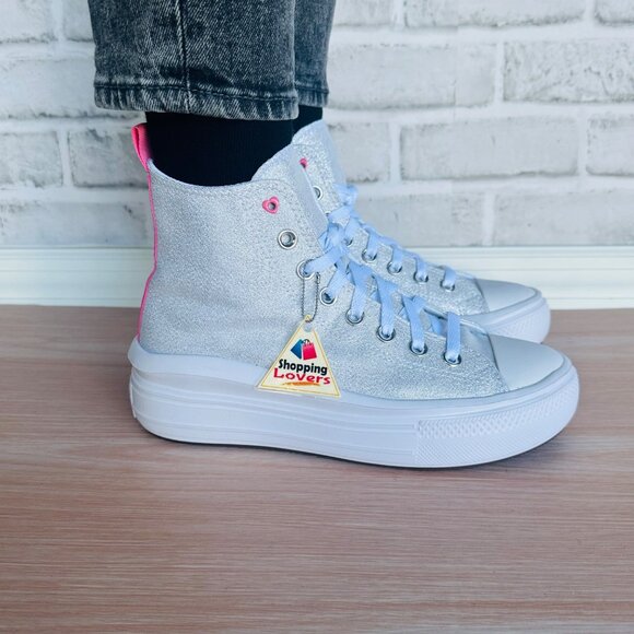 ❤️❤️Converse Chuck Taylor All Star Move Platform 5.5 Big Kid Shoes White A06332C
